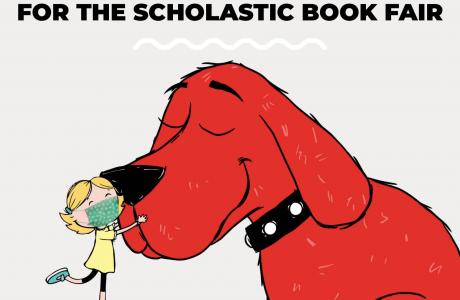 Clifford the Big Red Dog with girl