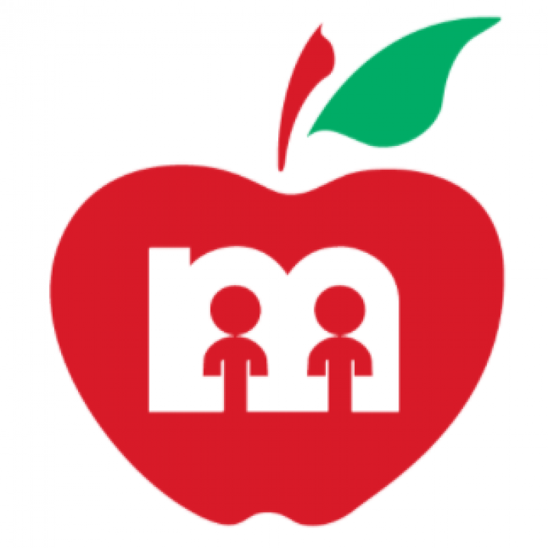 apple with millard logo inside